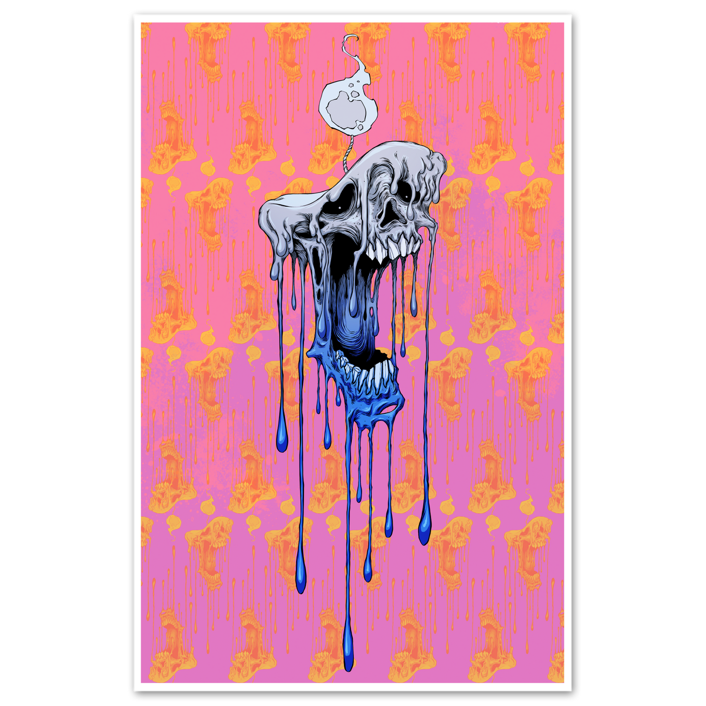 any means necessary shawn coss wicked out burning the candle at both ends poster print pink