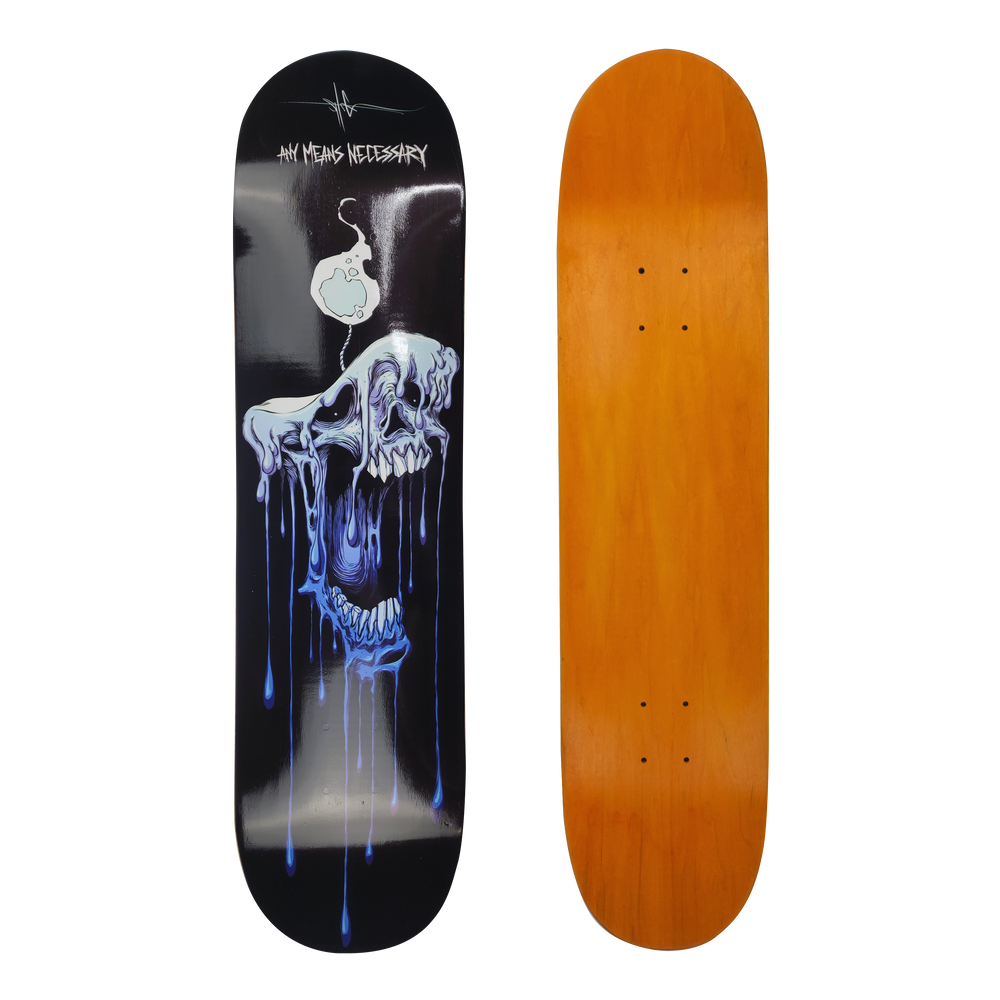 any means necessary shawn coss wicked out skateboard black