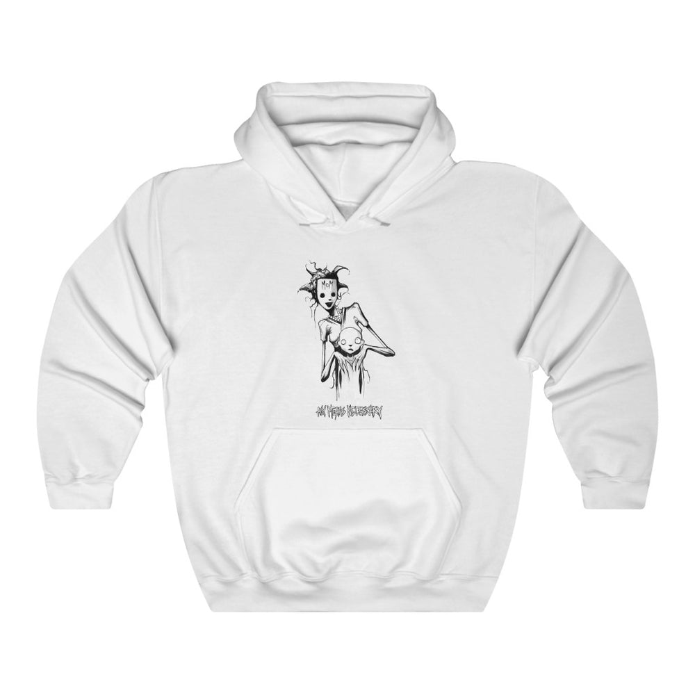 any means necessary shawn coss inktober illness capgras syndrome pullover hoodie white