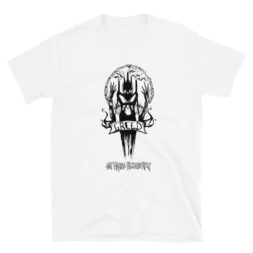 
                  
                    any means necessary shawn coss 7 sins greed t shirt white
                  
                