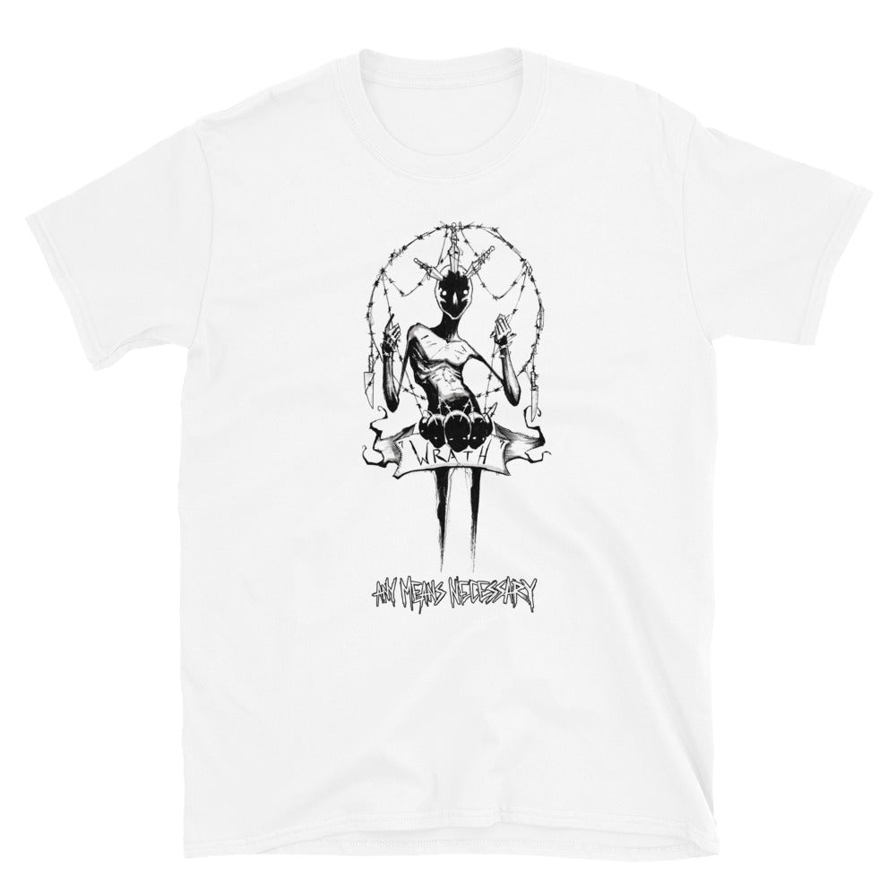 
                  
                    any means necessary shawn coss 7 sins wrath t shirt white
                  
                
