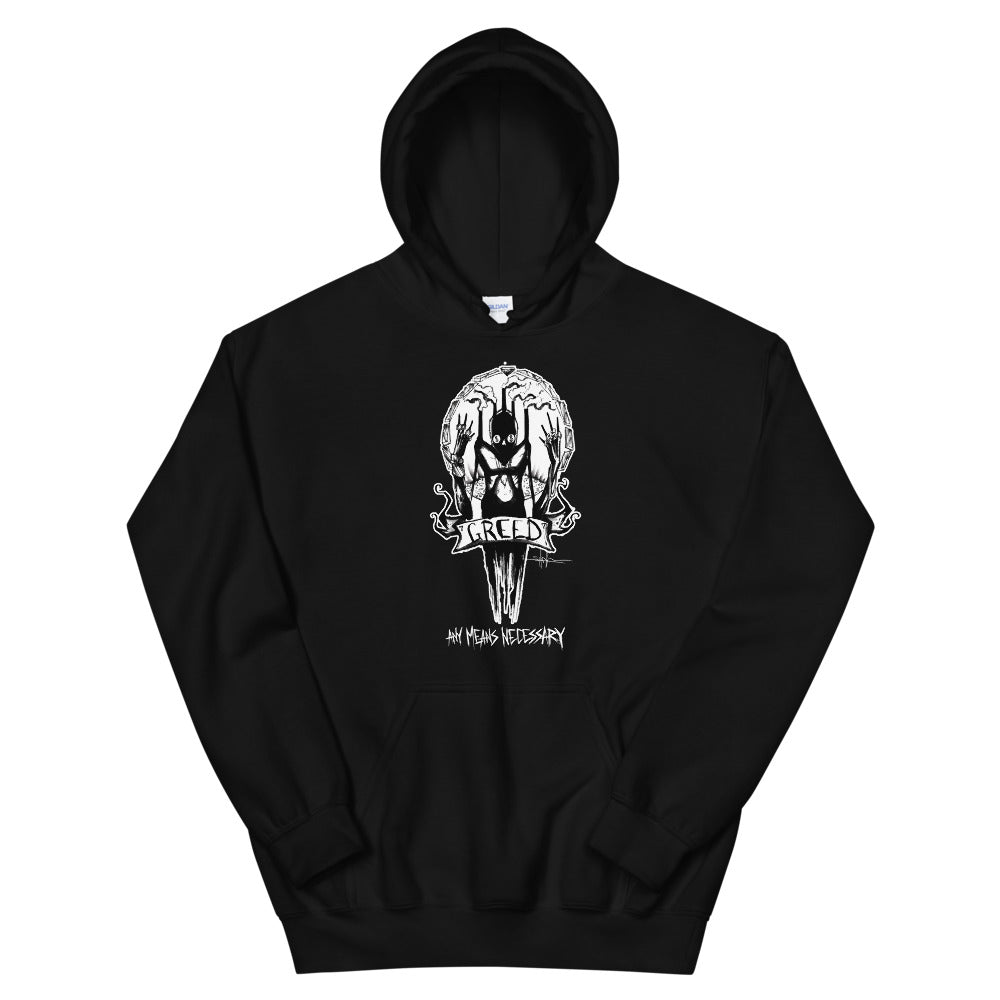 any means necessary shawn coss 7 sins greed pullover hoodie black